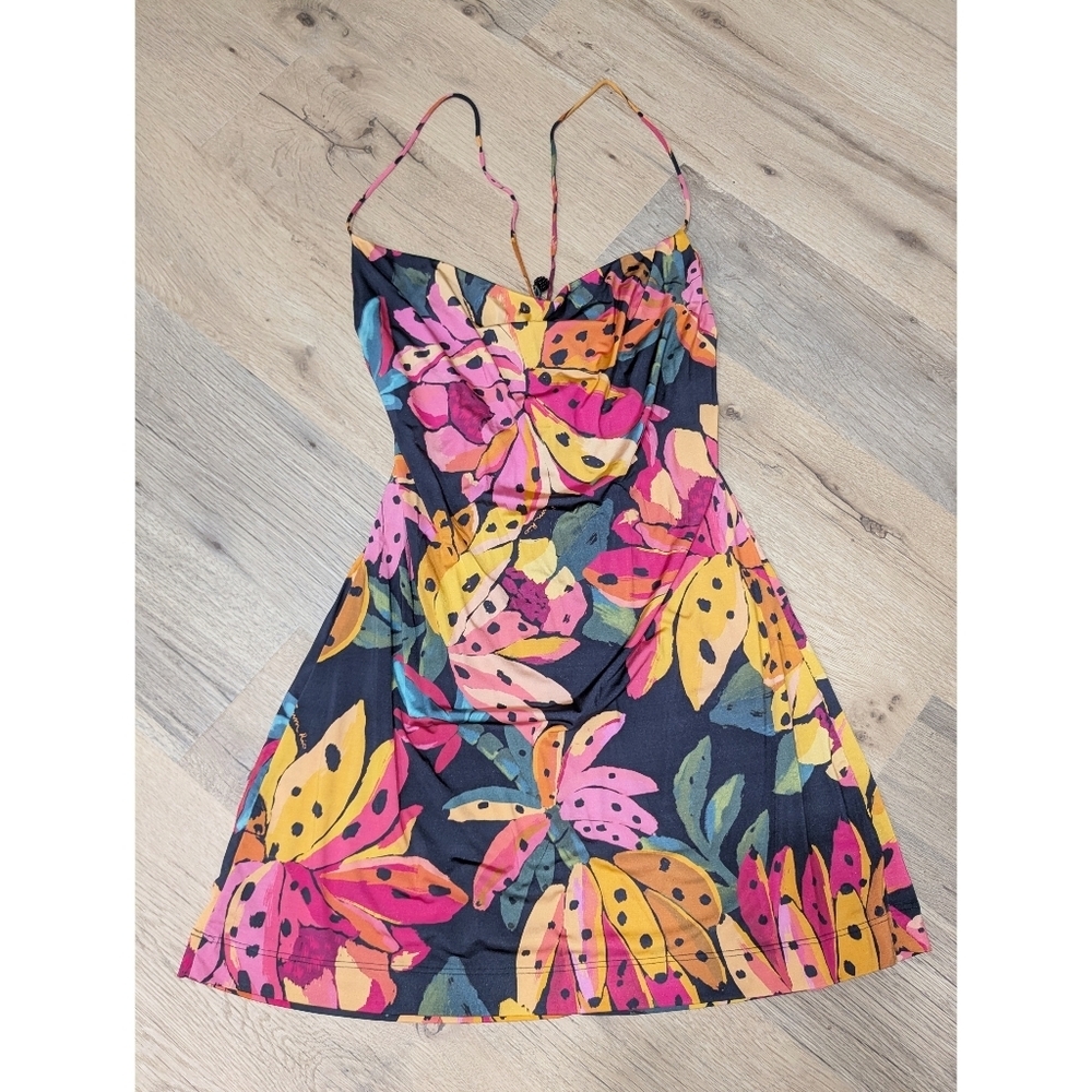 Farm Rio Banana Print Mini Dress - Picture 2 of 10